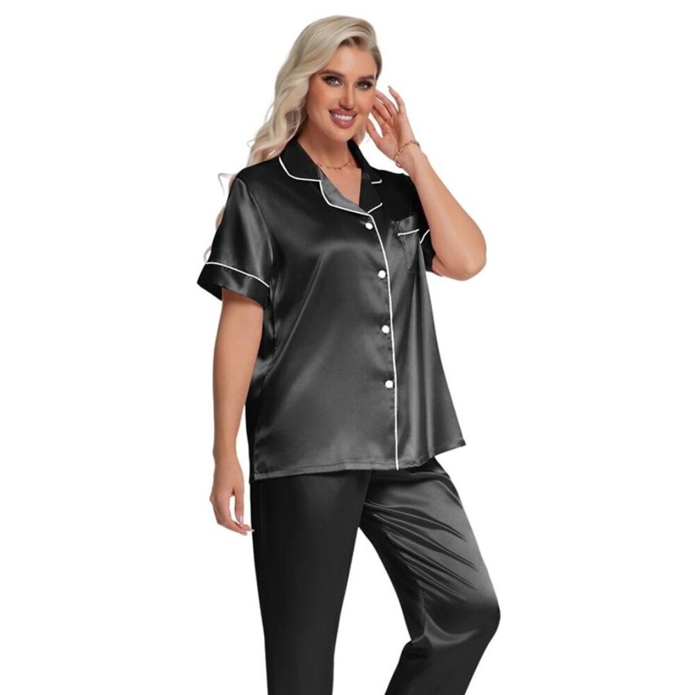 Satin Women Silk Pajamas Set